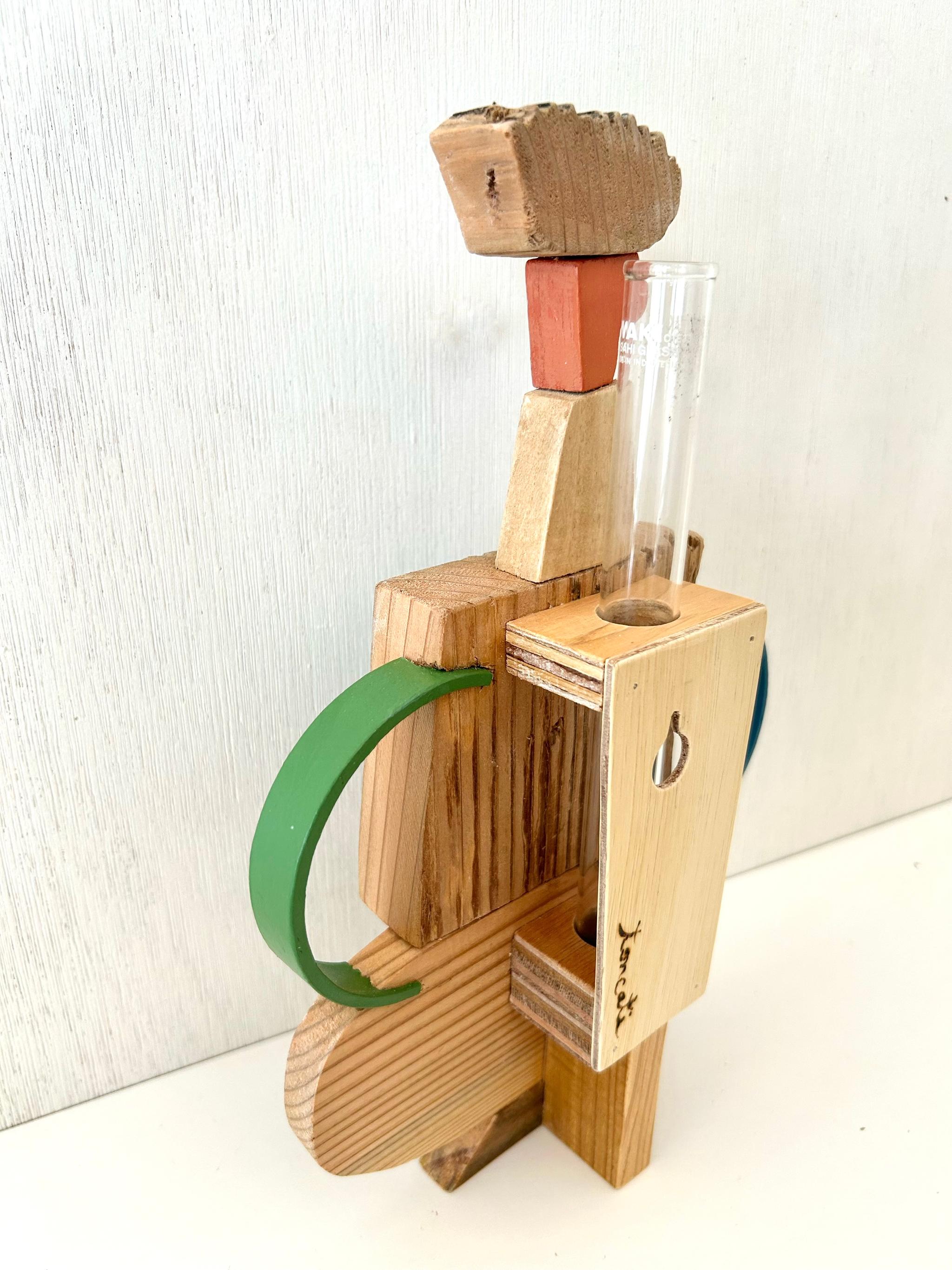 壁掛け一輪挿し『 frafig vase 』(フラフィグ ベース) 〝まさこの蹲踞〟 | 6枚目