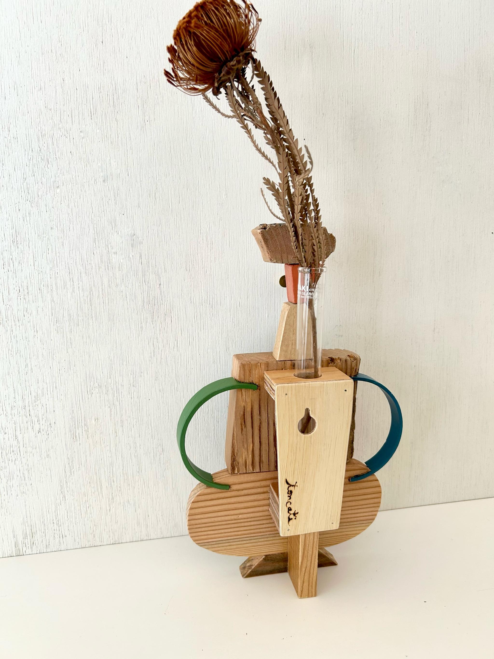 壁掛け一輪挿し『 frafig vase 』(フラフィグ ベース) 〝まさこの蹲踞〟 | 7枚目